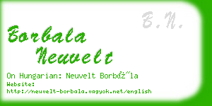 borbala neuvelt business card